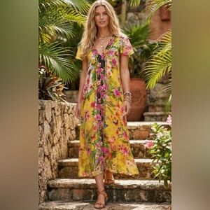 Johnny Was Flutter Sleeve Eva dress